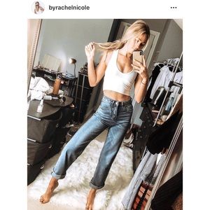 Cali Blue High Waisted Wide Leg Jeans